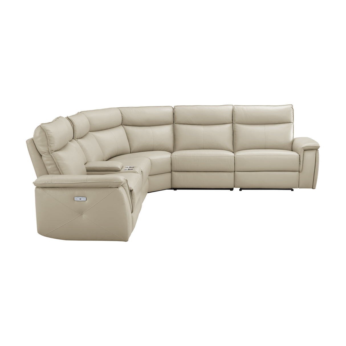 Maroni 6-Piece Modular Power Reclining Sectional With Headrests