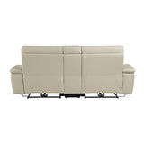 Maroni Power Double Reclining Love Seat With Center Console And Headrests