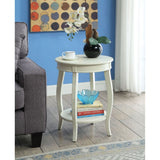 Aberta Antique White Finish Accent Table