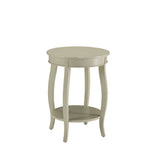 Aberta Antique White Finish Accent Table