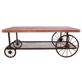 Francie Oak & Antique Gray Finish Coffee Table