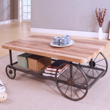Francie Oak & Antique Gray Finish Coffee Table