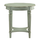 Fordon French Antique Green Finish End Table