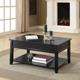 Malachi Black Finish Coffee Table