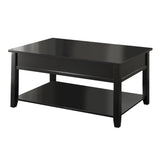 Malachi Black Finish Coffee Table