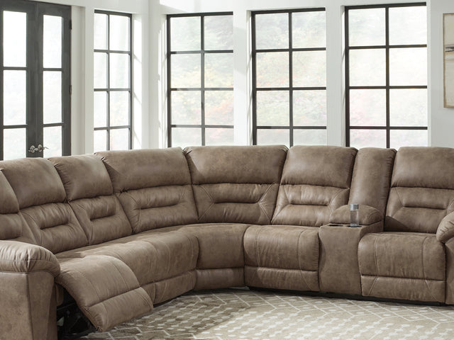 Ravenel Fossil 4-Piece Power Reclining Sectional