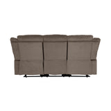 Jarita Chocolate Double Reclining Sofa