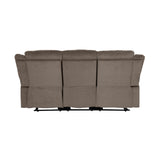 Jarita Chocolate Double Reclining Sofa
