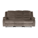 Jarita Chocolate Double Reclining Sofa