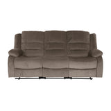 Jarita Chocolate Double Reclining Sofa
