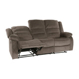 Jarita Chocolate Double Reclining Sofa