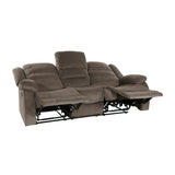 Jarita Chocolate Double Reclining Sofa