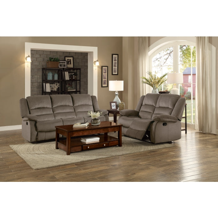Jarita Chocolate Double Reclining Loveseat