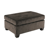 Emilio Exposed Legs With Brown 3-Piece Reversible Sectional Ottoman