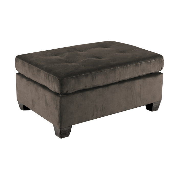 Emilio Exposed Legs With Brown 3-Piece Reversible Sectional Ottoman