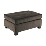 Emilio Exposed Legs With Brown 3-Piece Reversible Sectional Ottoman