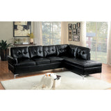 Barrington Exposed Metal Feet With Silver 2-Piece Sectional Right Chaise