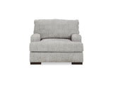 Mercado Pewter Sofa, Oversized Chair And Ottoman