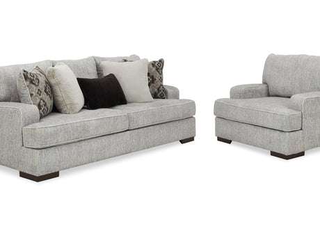 Mercado Pewter Sofa And Chair