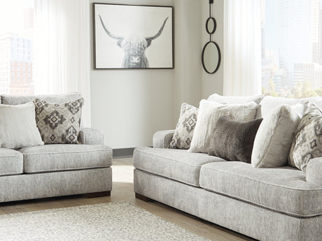 Mercado Pewter Sofa And Loveseat