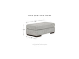 Mercado Pewter Sofa, Oversized Chair And Ottoman
