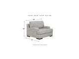 Mercado Pewter Sofa, Oversized Chair And Ottoman