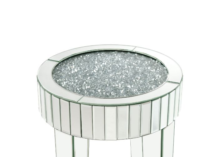 Ornat Mirrored & Faux Diamonds End Table