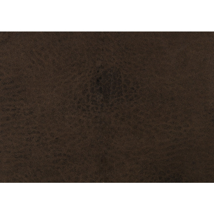 Proctor Brown Microfiber Double Reclining Sofa