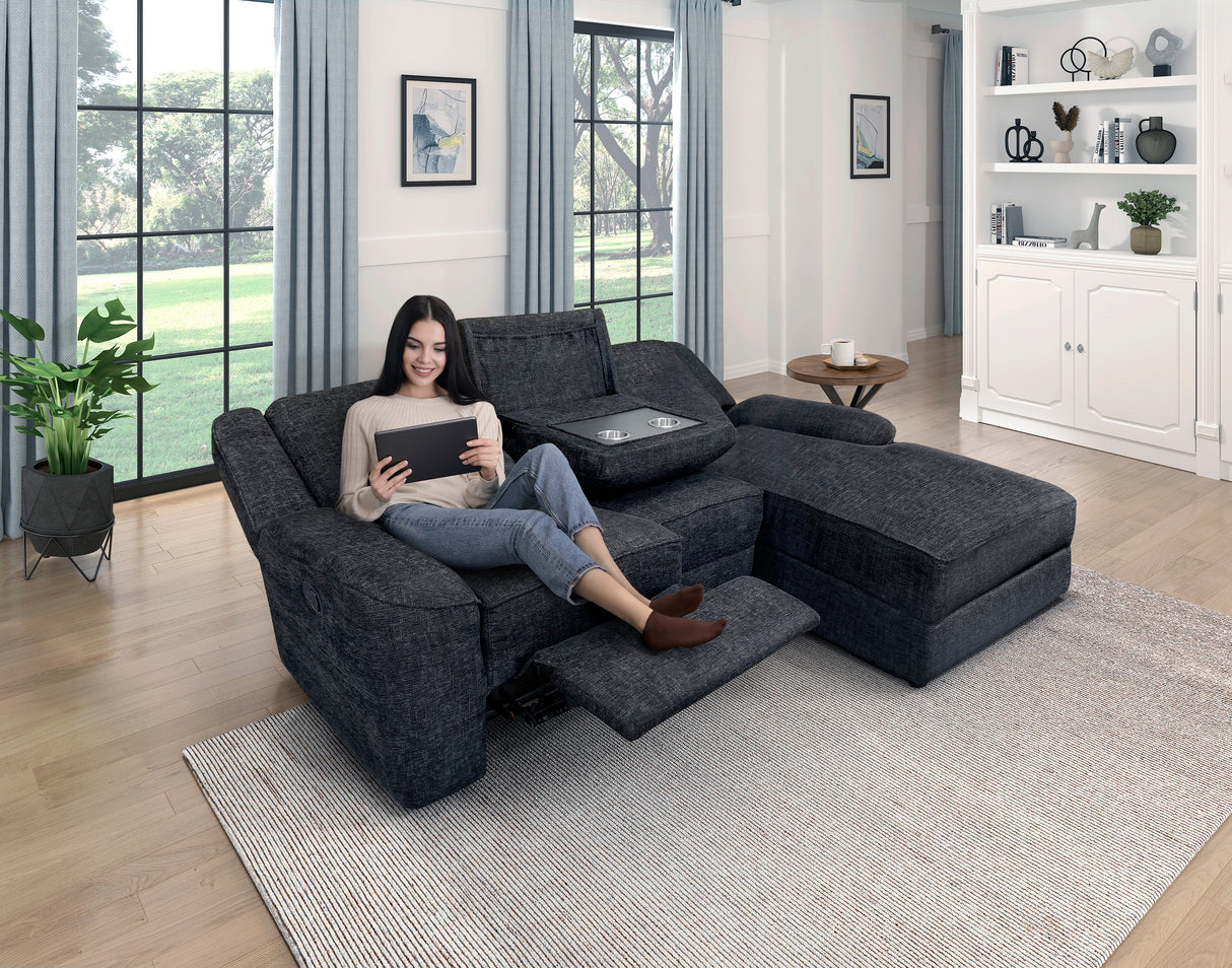 Monterey 2-Piece Reclining Sectional With Right Chaise