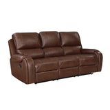 New Double Reclining Sofa With Center Drop-Down Cup Holders, Receptacles And Usb Ports