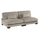 6-Piece Modular Sectional With Ottomans