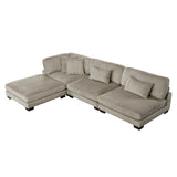 4-Piece Modular Sectional With Ottoman