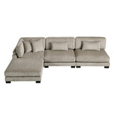 4-Piece Modular Sectional With Ottoman