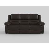Jarita Chocolate Double Reclining Sofa