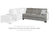 Altari Alloy Right-Arm Facing Full Sofa Sleeper