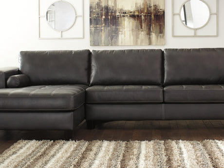 Nokomis Charcoal 2-Piece Left-Arm Facing Sectional With Chaise