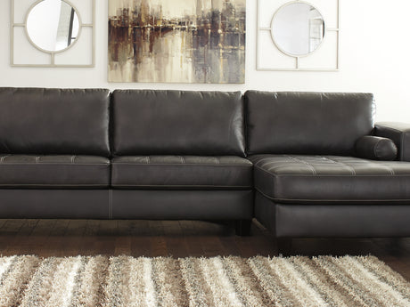 Nokomis Charcoal 2-Piece Right-Arm Facing Sectional With Chaise