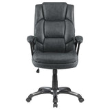 Nerris Adjustable Height Office Chair With Padded Arm Grey And Black