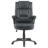 Nerris Adjustable Height Office Chair With Padded Arm Grey And Black