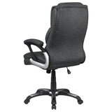 Nerris Adjustable Height Office Chair With Padded Arm Grey And Black