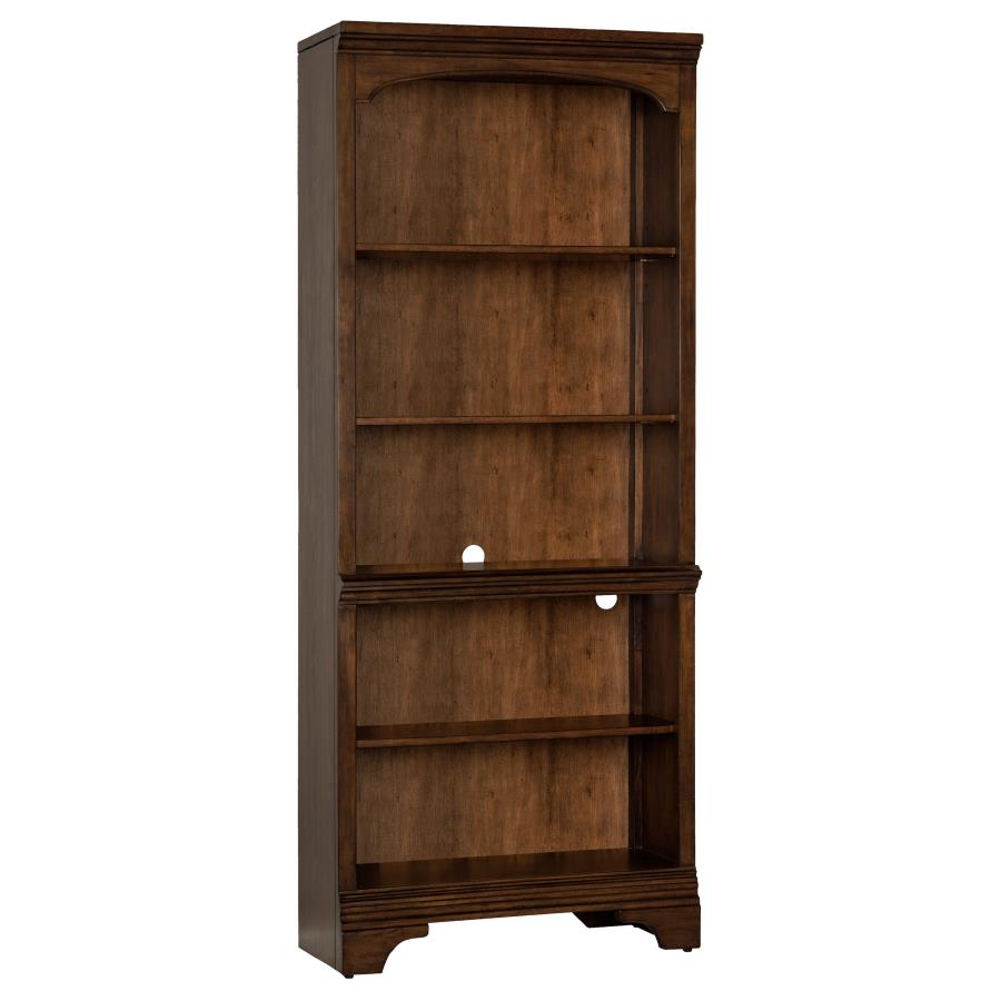 Hartshill 5-Shelf Bookcase Burnished Oak