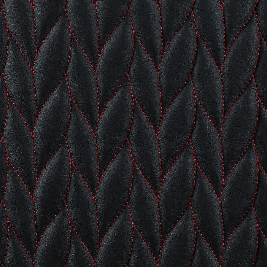 Carlos Arched Armrest Upholstered Office Chair Black