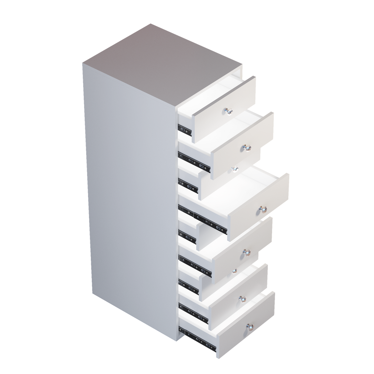 9-Drawer Makeup Vanity Storage Unit with Lights