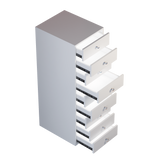 9-Drawer Makeup Vanity Storage Unit with Lights