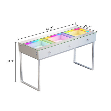 Billie Vanity Desk Pro - 3 Storage Drawers