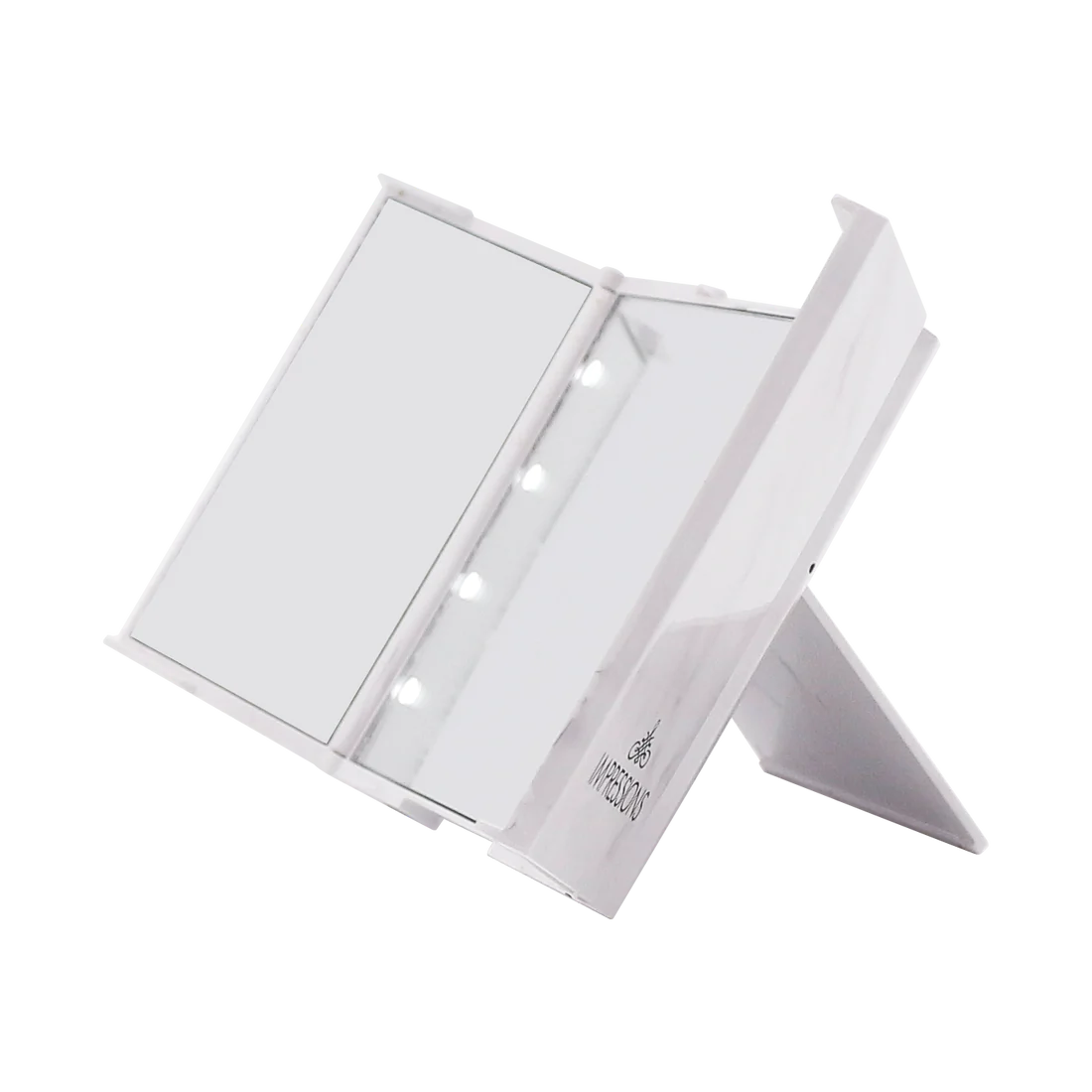 ReveaLight Trifold LED Compact Mirror with Flip Stand