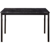 Tempe Black Marble-Top Dining Table