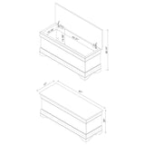 Pablo Rectangular Cedar Chest Warm Brown