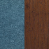 Foster Upholstered Wood Frame Accent Chair Peacock Blue