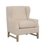 Fleur Wing Back Accent Chair Cream